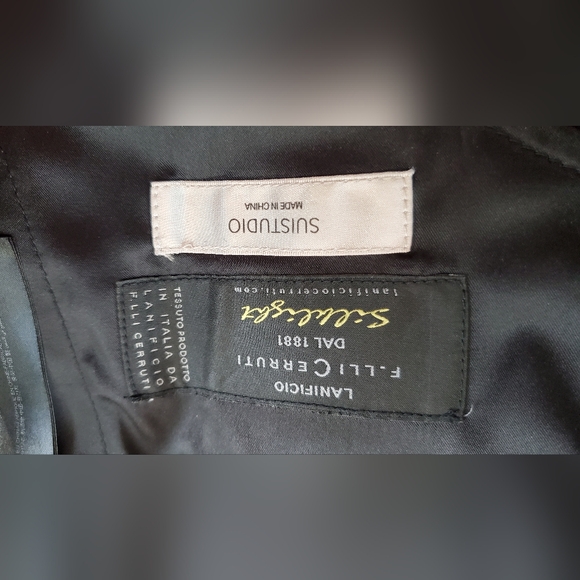 Suistudio/SuitSupply Wool Tuxedo Cigarette Pants 4 - Picture 10 of 11